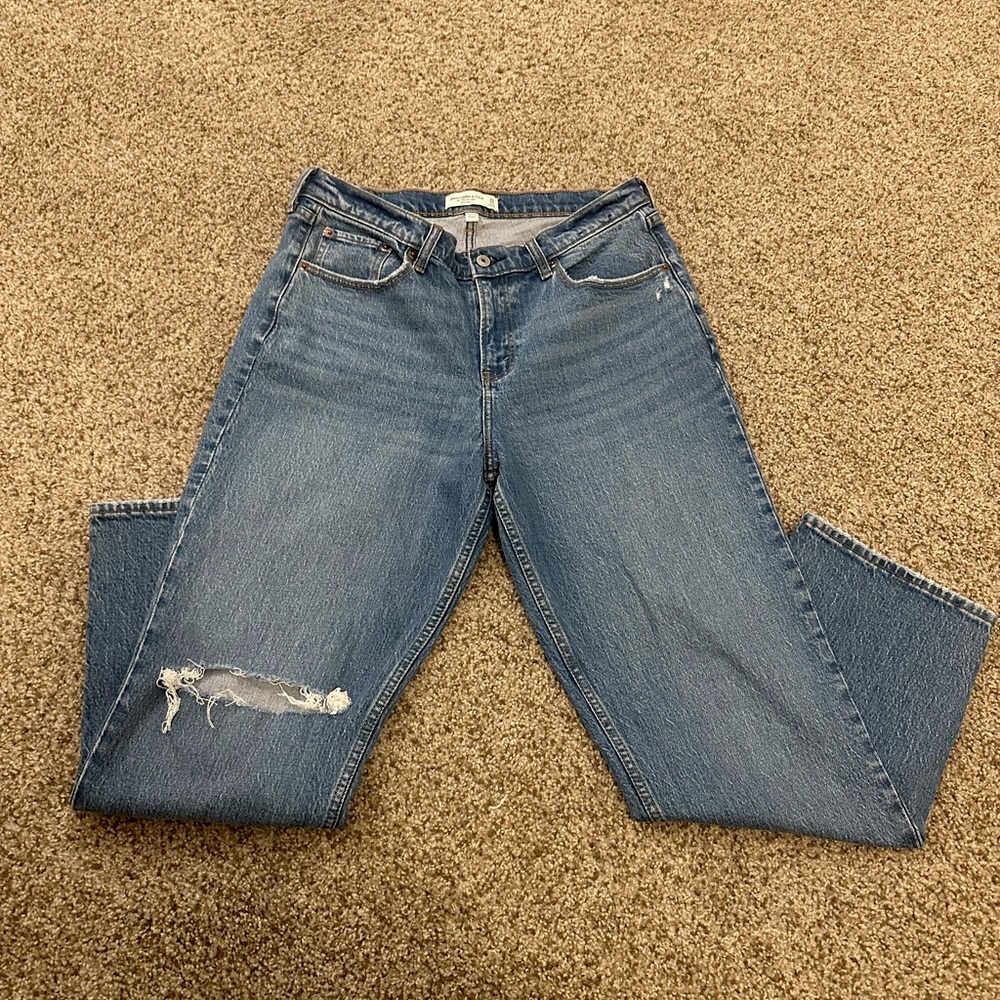 Abercrombie & Fitch Curve love mid rise jeans